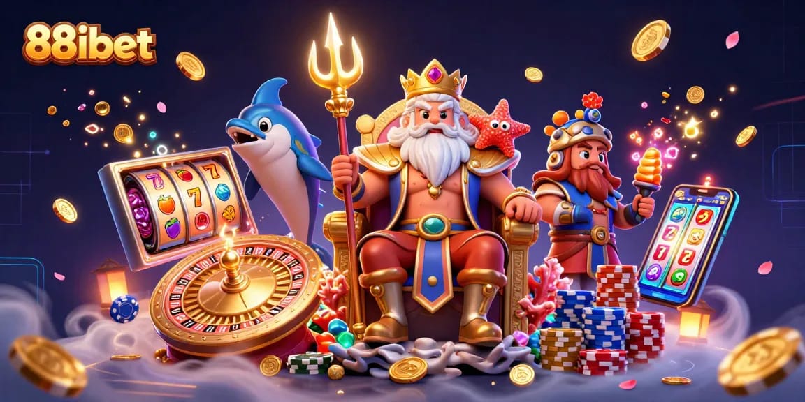 Experience exhilarating gameplay and jackpots at 88ibet with vibrant slot machines and shimmering coins.