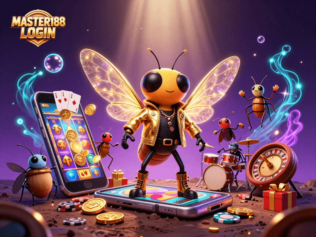 Join the action at MASTER188 LOGIN with a vibrant scene of casino gaming excitement.