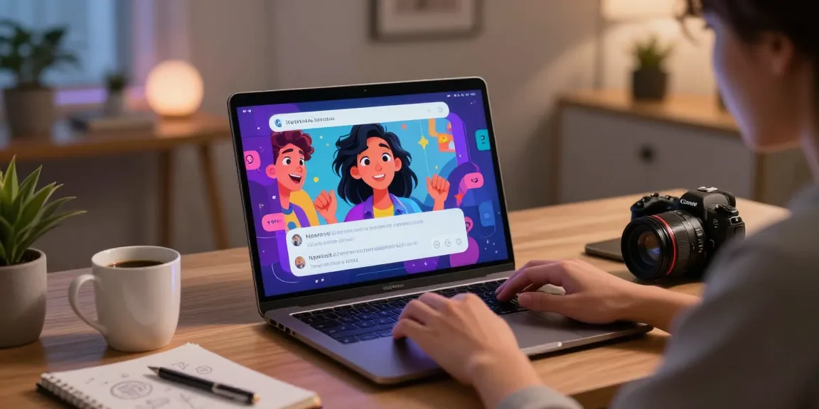 Engaging NSFW AI chat experience with visual responses in a cozy home office setting.