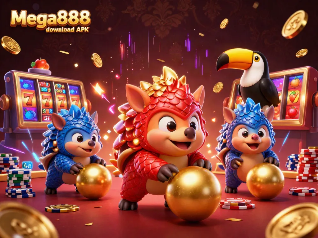 Spin the Mega888 download APK and win with vibrant casino action highlights!