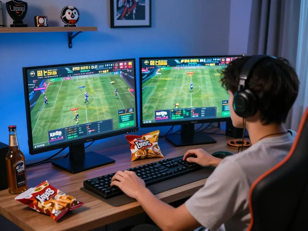 Engaged in kp88 bet through live sports events, showcasing excitement and strategic betting.