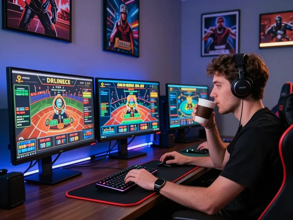 Gameplay at trang chủ okfun with multiple screens showcasing casino games, emphasizing strategic focus and enjoyment.