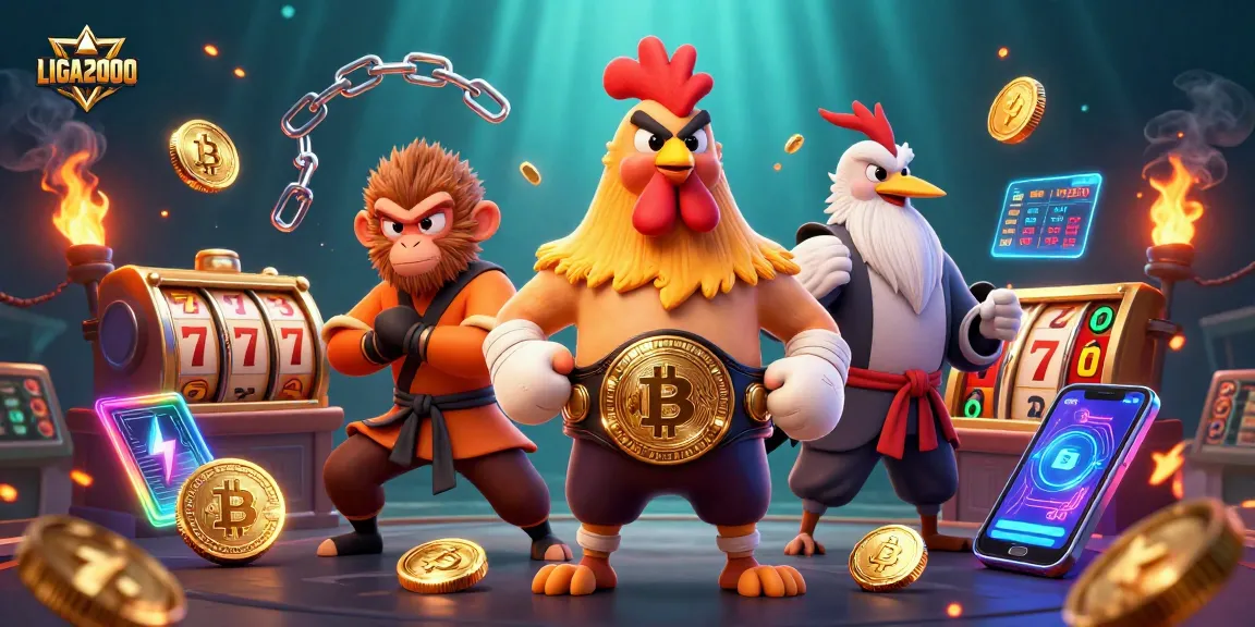 Putar gulungan di LIGA2000 dengan karakter yang kuat dan elemen crypto yang hidup dalam suasana kasino yang dinamis.