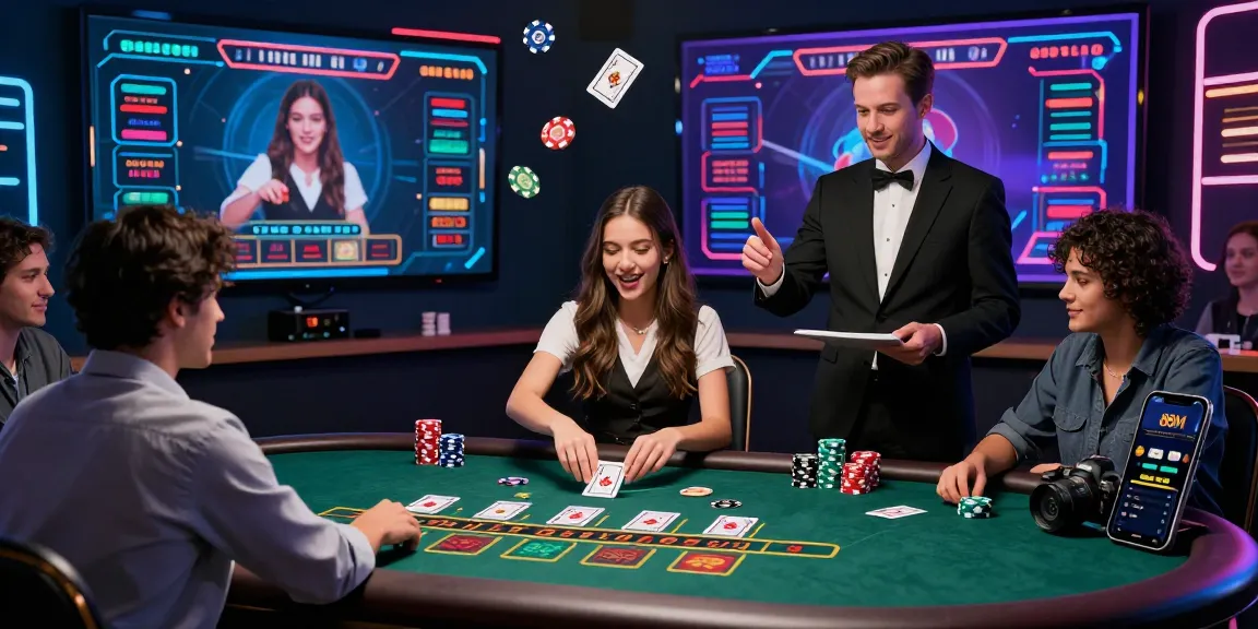 Exciting online gaming at https://88m.locker/ with live dealer blackjack and vibrant digital interface highlighting the advanced technology of 88M.