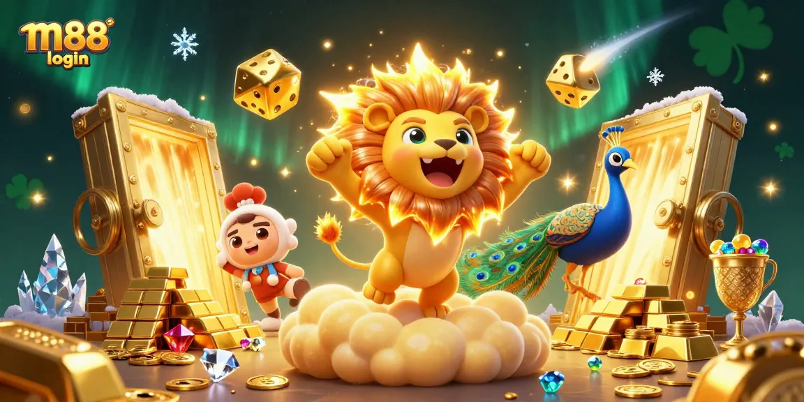 Experience the thrill of m88 login with our vibrant casino illustration showcasing enchanting characters and captivating elements.