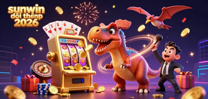 Experience the thrill of sunwin đổi thưởng 2026 with vibrant characters and dynamic casino elements.
