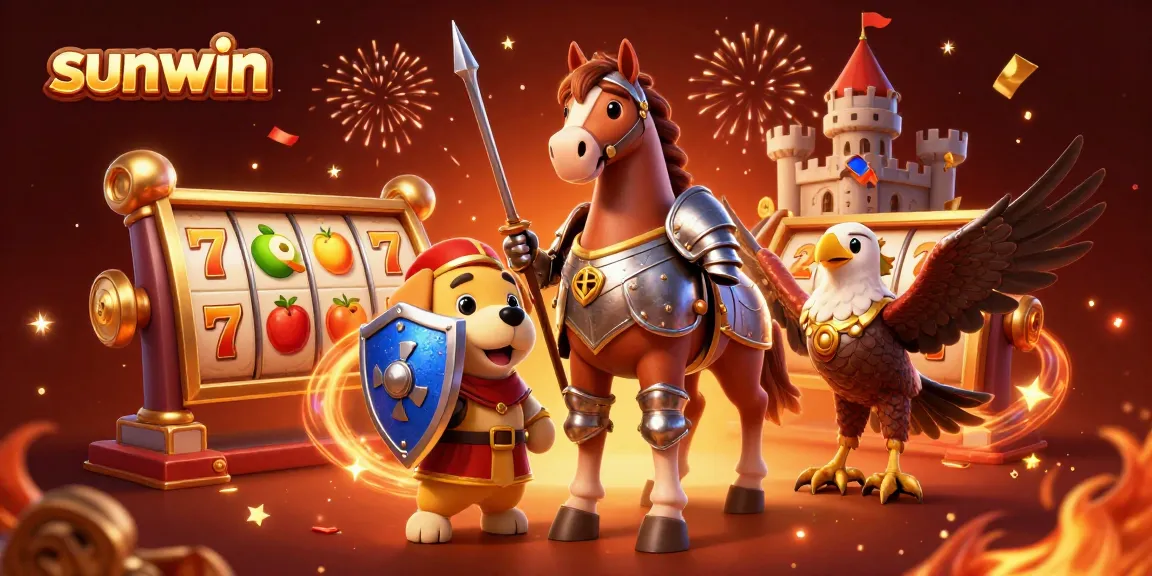 Experience fortune and excitement with sunwin in this vibrant casino-themed illustration.